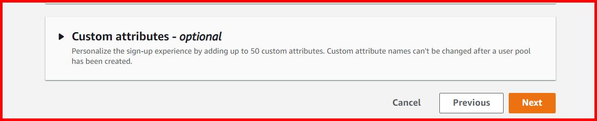 Picture showing the next button for going to the next step